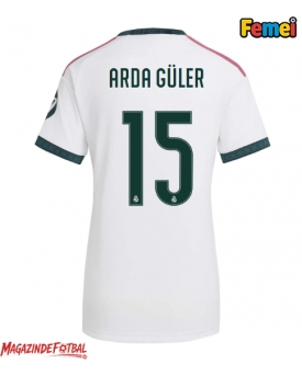 Real Madrid Arda Guler #15 Tricou Fotbal Replică 2026-27 Femei Acasa Real Madrid Arda Guler #15 Tricou Fotbal Replică 2026-27 Femei Acasa